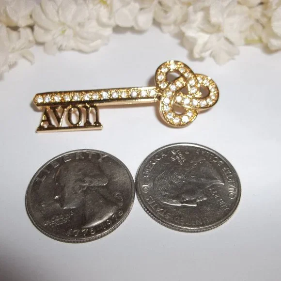 Pre-owned, AVON Skeleton Key Brooch, Celtic Knot Brooch, Avon Pin, Brooch, 7765 - Picture 2 of 5